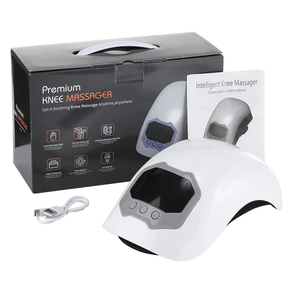 InzysJointRelief – Smart Knee Massager with Infrared Heat & Vibration, Hot Compress for Knee, Elbow & Shoulder Pain Relief Therapy
