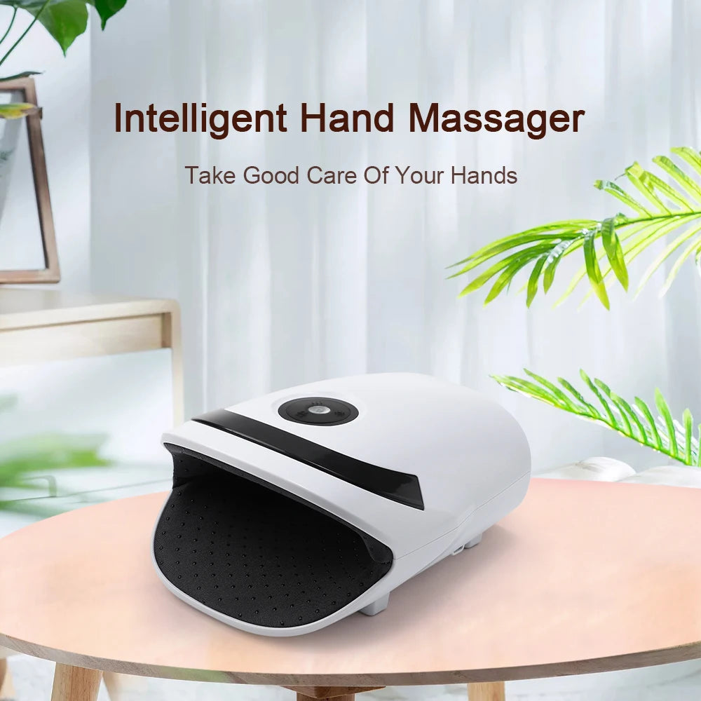 InzysJointRelief – Electric Heated Compression Hand Massager Device for Finger, Wrist & Palm Relief, Smart Acupressure Therapy for Pain, Stress & Circulation
