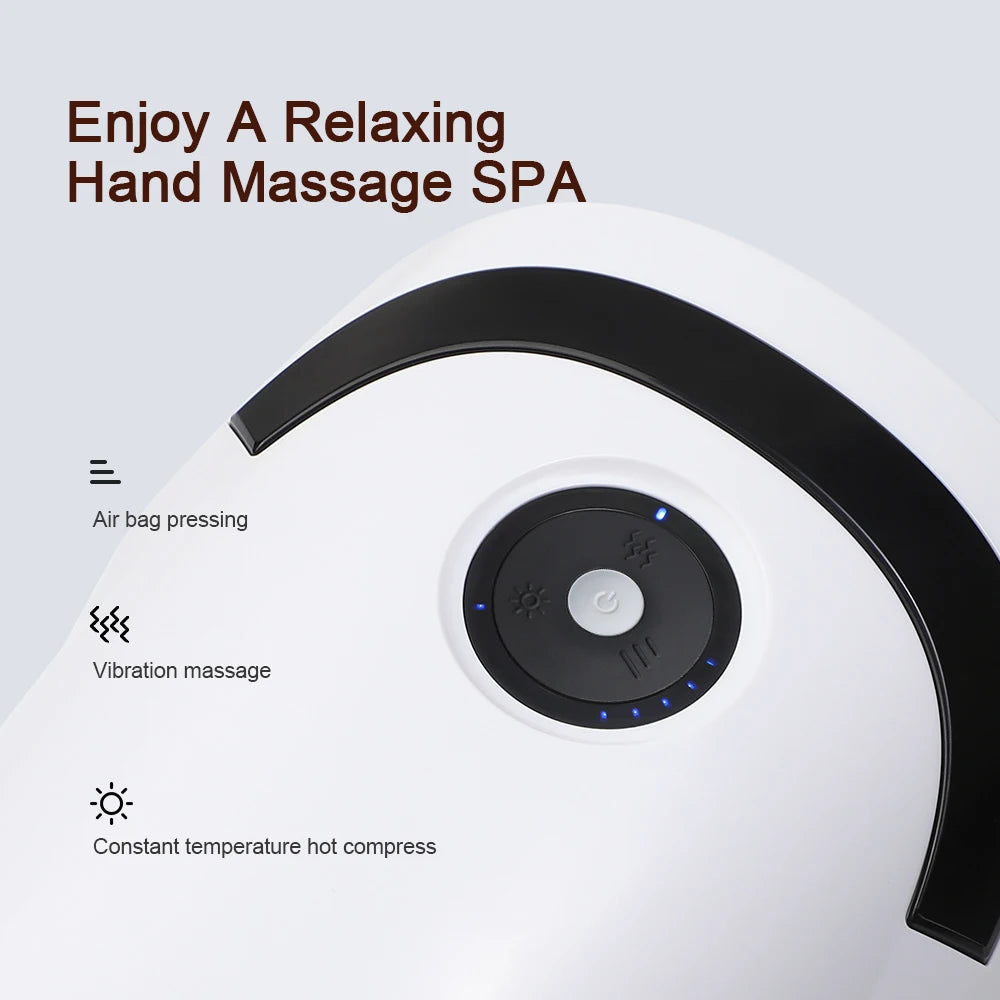 InzysJointRelief – Electric Heated Compression Hand Massager Device for Finger, Wrist & Palm Relief, Smart Acupressure Therapy for Pain, Stress & Circulation
