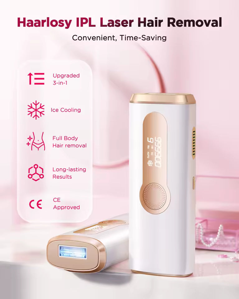 InzysLaserIPL - Compact IPL Hair Removal Laser with Ice Cooling 6.0