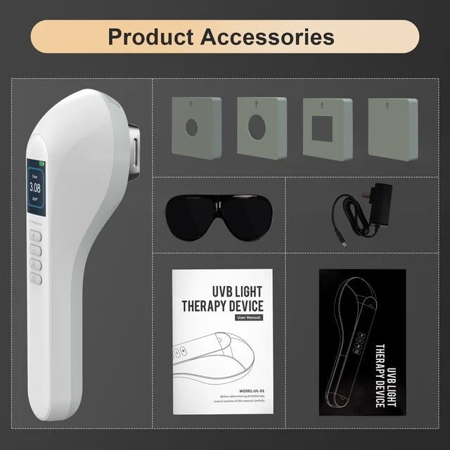 InzysJointRelief - 308nm UVB Lamp for Vitiligo Phototherapy Light Therapy for Psoriasis - InzysJointRelief