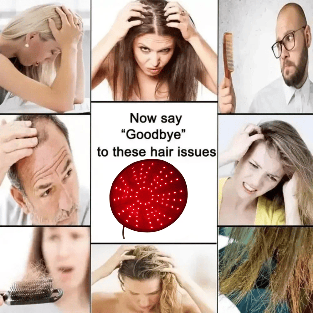 InzysJointRelief - Cold Laser Red Light Therapy Cap for Hair Growth - InzysJointRelief