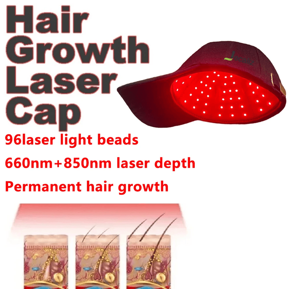 InzysJointRelief - Cold Laser Red Light Therapy Cap for Hair Growth - InzysJointRelief