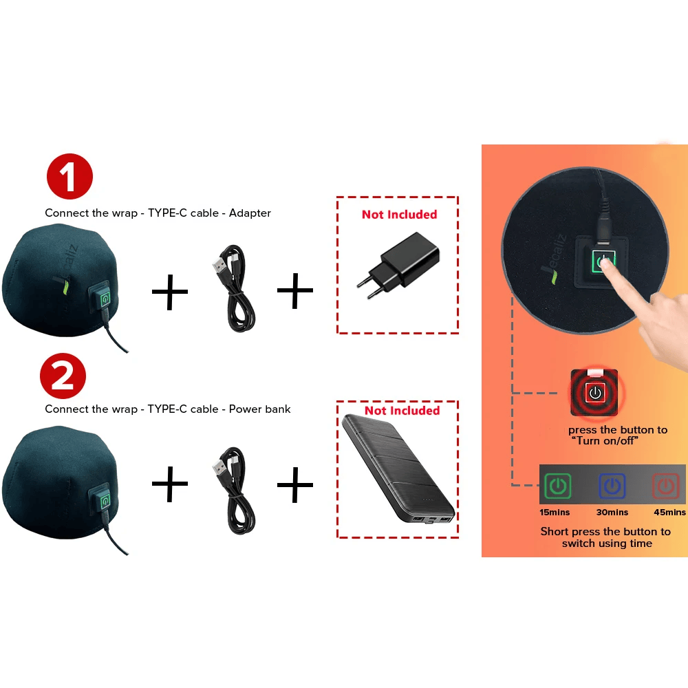 InzysJointRelief - Cold Laser Red Light Therapy Cap for Hair Growth - InzysJointRelief