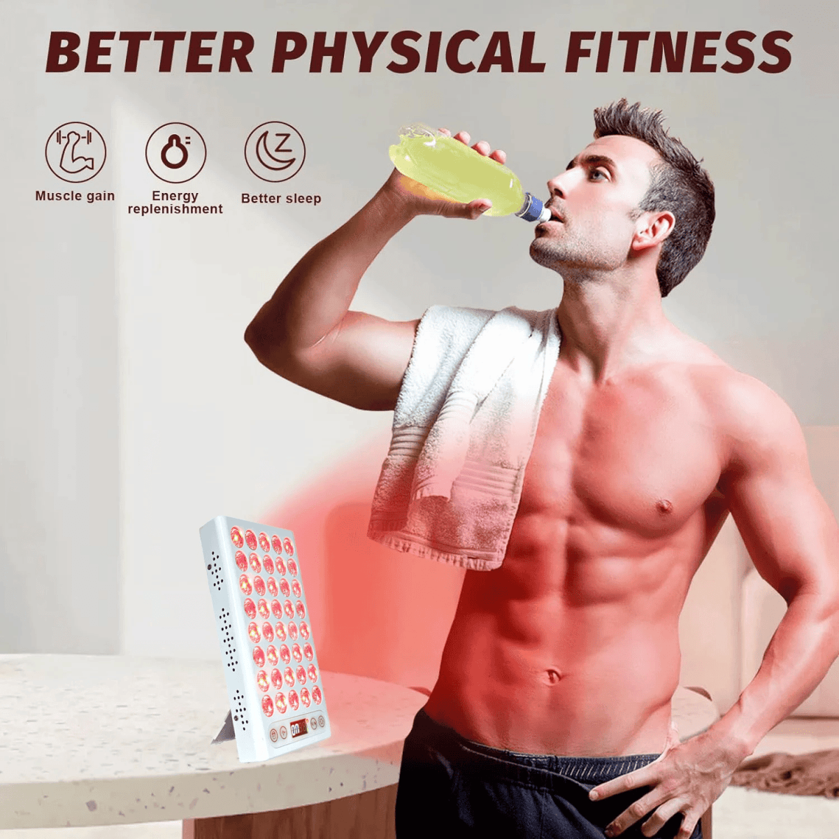 InzysJointRelief - Portable Red Light Therapy Panel Cold Laser Infrared - InzysJointRelief