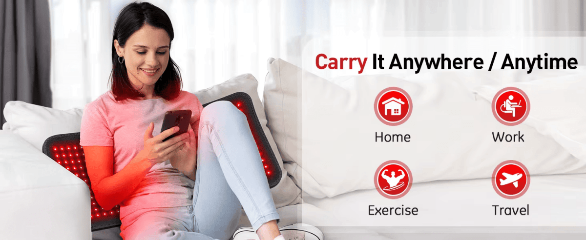 InzysJointRelief - Red Light Therapy Belt for Pain Relief - InzysJointRelief