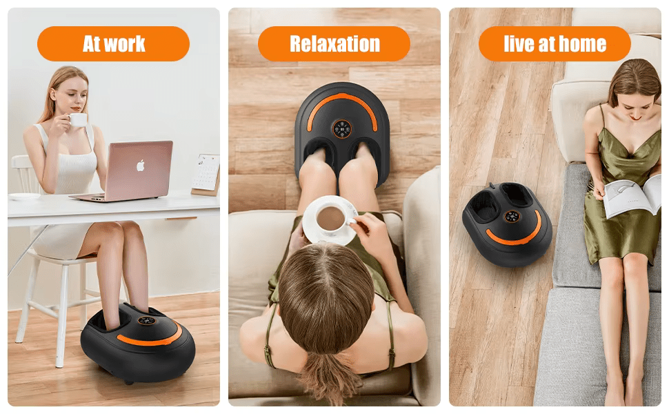 InzysJointRelief - Shiatsu Deep Foot Massager with Heating - InzysJointRelief