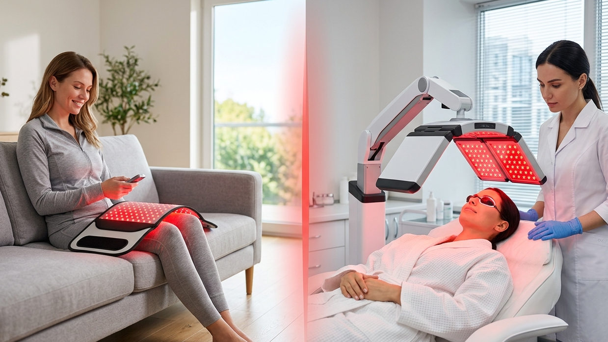 Red Light Therapy at Home vs Clinic: Which Is Better in 2026?