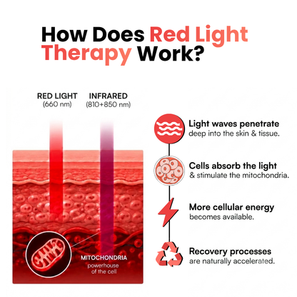 InzysJointRelief - 8 Wavelength Full Body Red Light Therapy Panel 750W