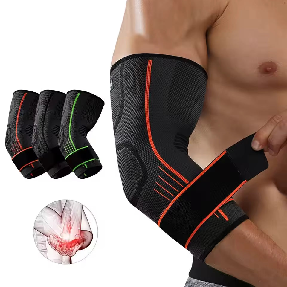 Elbow Compression Sleeve Support Brace Arm Warmers Arthritis Pain Relief Sport Bandage