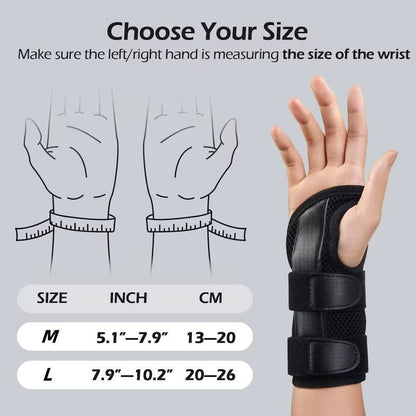 Wrist Brace Carpal Tunnel Arthritis Support Splint Compression Hand Support Tendonitis Sprain Relief