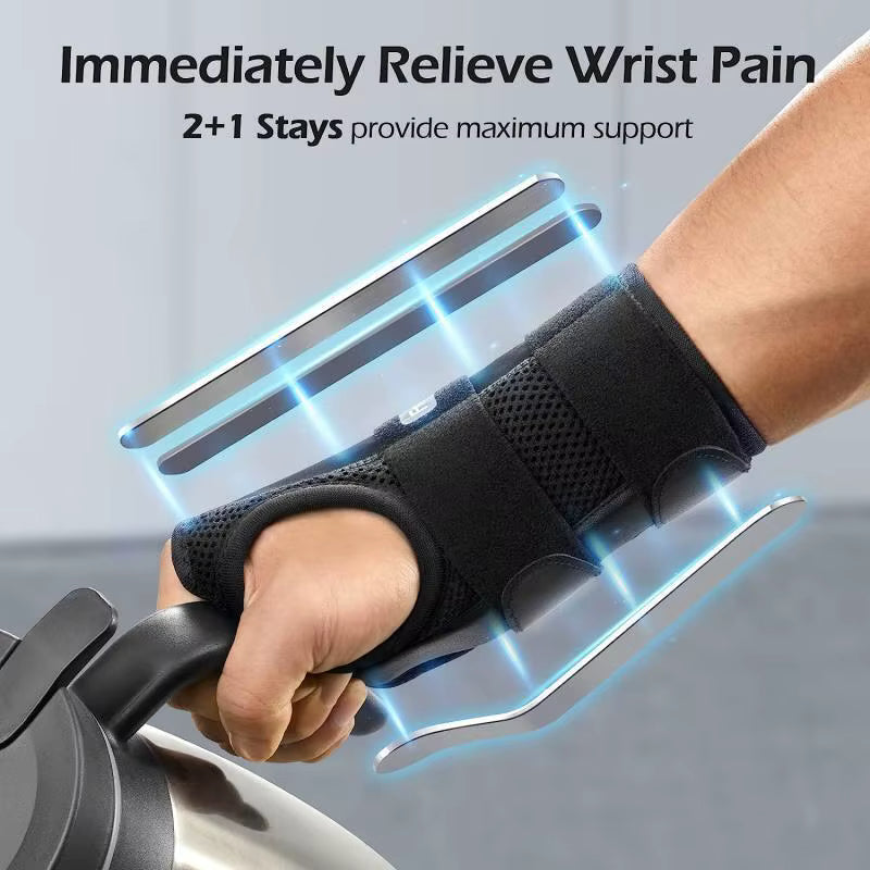Wrist Brace Carpal Tunnel Arthritis Support Splint Compression Hand Support Tendonitis Sprain Relief
