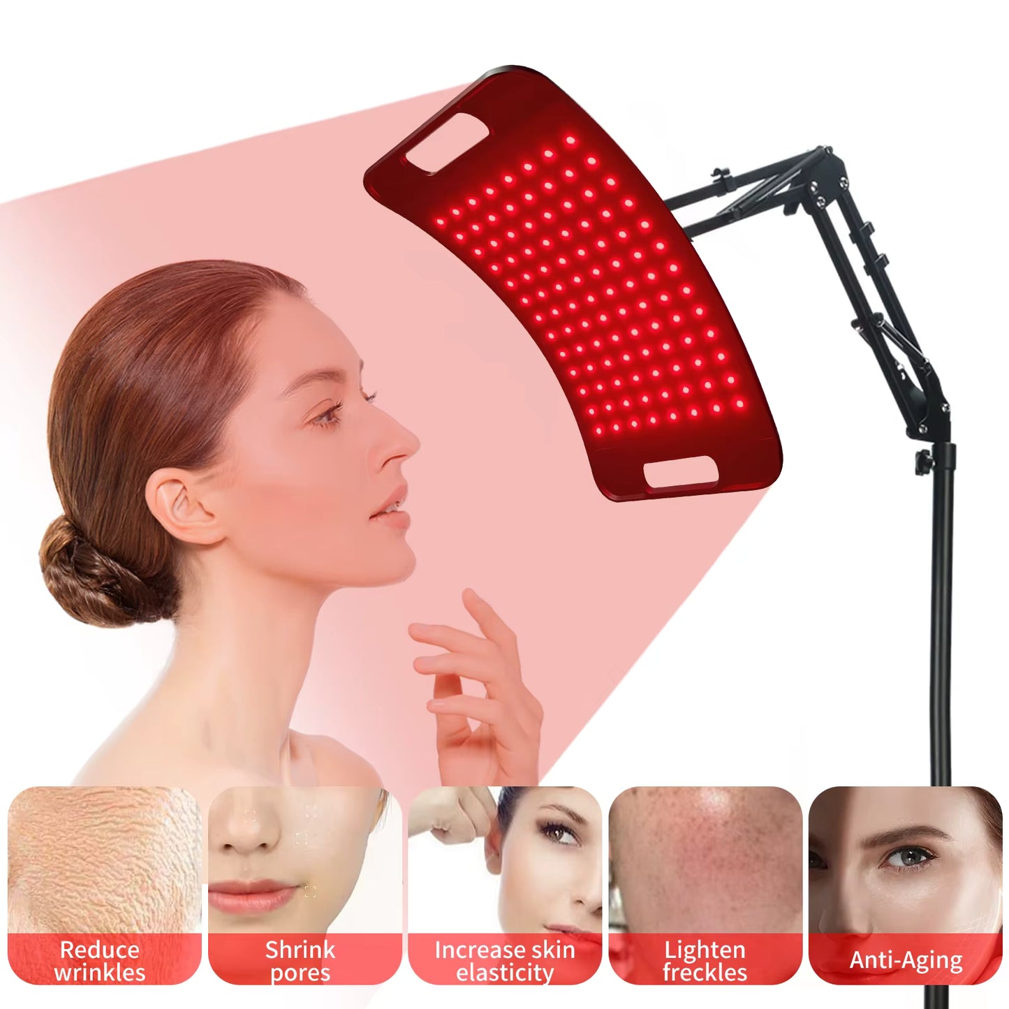 InzysJointRelief - Red Light Therapy Panel with Stand – 660nm Red Light & 850nm Near Infrared