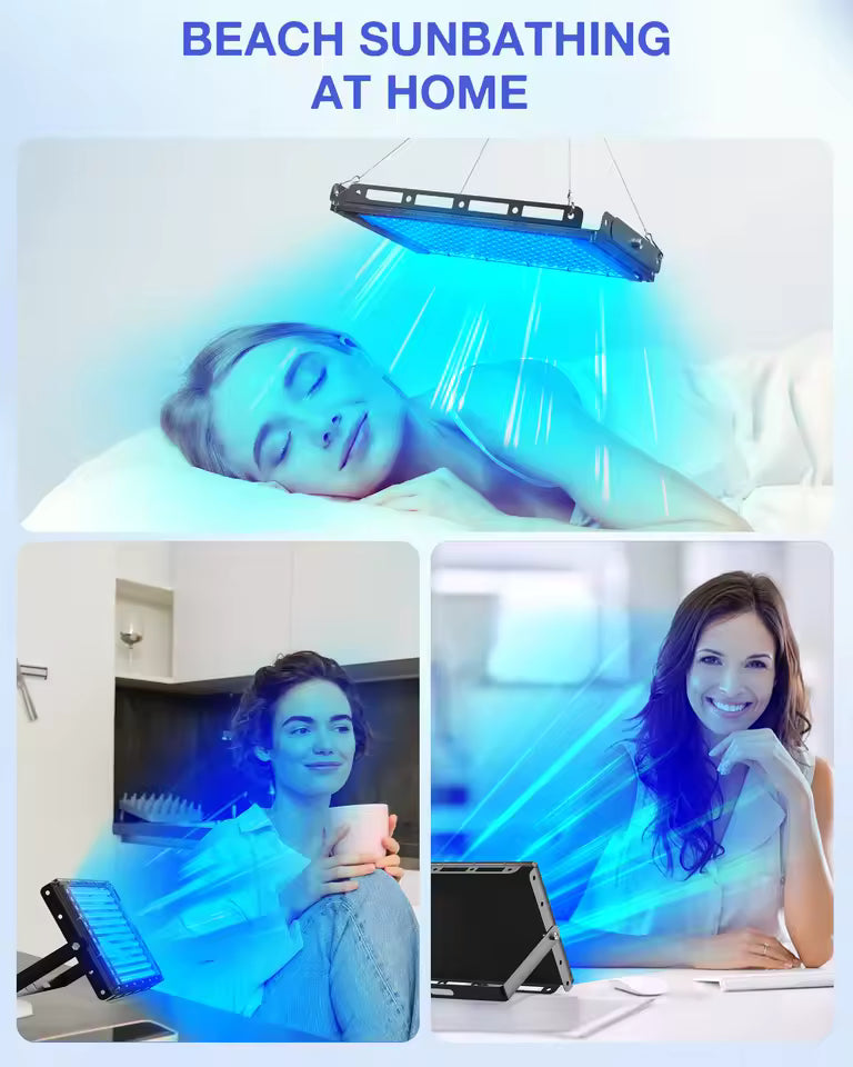 InzysJointRelief - 460nm Blue Light Therapy Lamp – Foldable Body Skin Care Panel