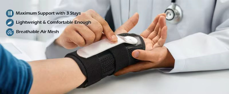 Wrist Brace Carpal Tunnel Arthritis Support Splint Compression Hand Support Tendonitis Sprain Relief