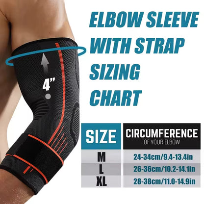 Elbow Compression Sleeve Support Brace Arm Warmers Arthritis Pain Relief Sport Bandage