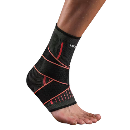Elastic Ankle Support Compression Sleeve Adjustable Foot Brace for Sports & Exercise