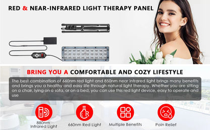 InzysJointRelief – LED Red Light Therapy Lamp for Full Body & Face, Near Infrared Heat for Muscle & Joint Relief, Skin & Beauty Wellness Device