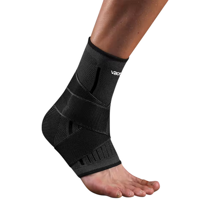 Elastic Ankle Support Compression Sleeve Adjustable Foot Brace for Sports & Exercise