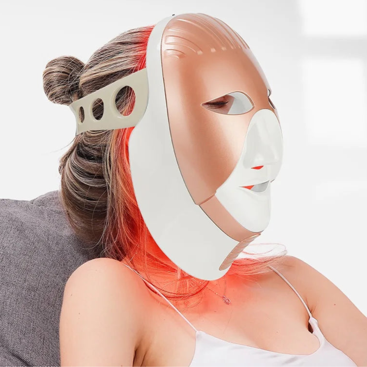 Wireless LED Facial Mask – 7 Color Photon Light Therapy Skin Care Machine