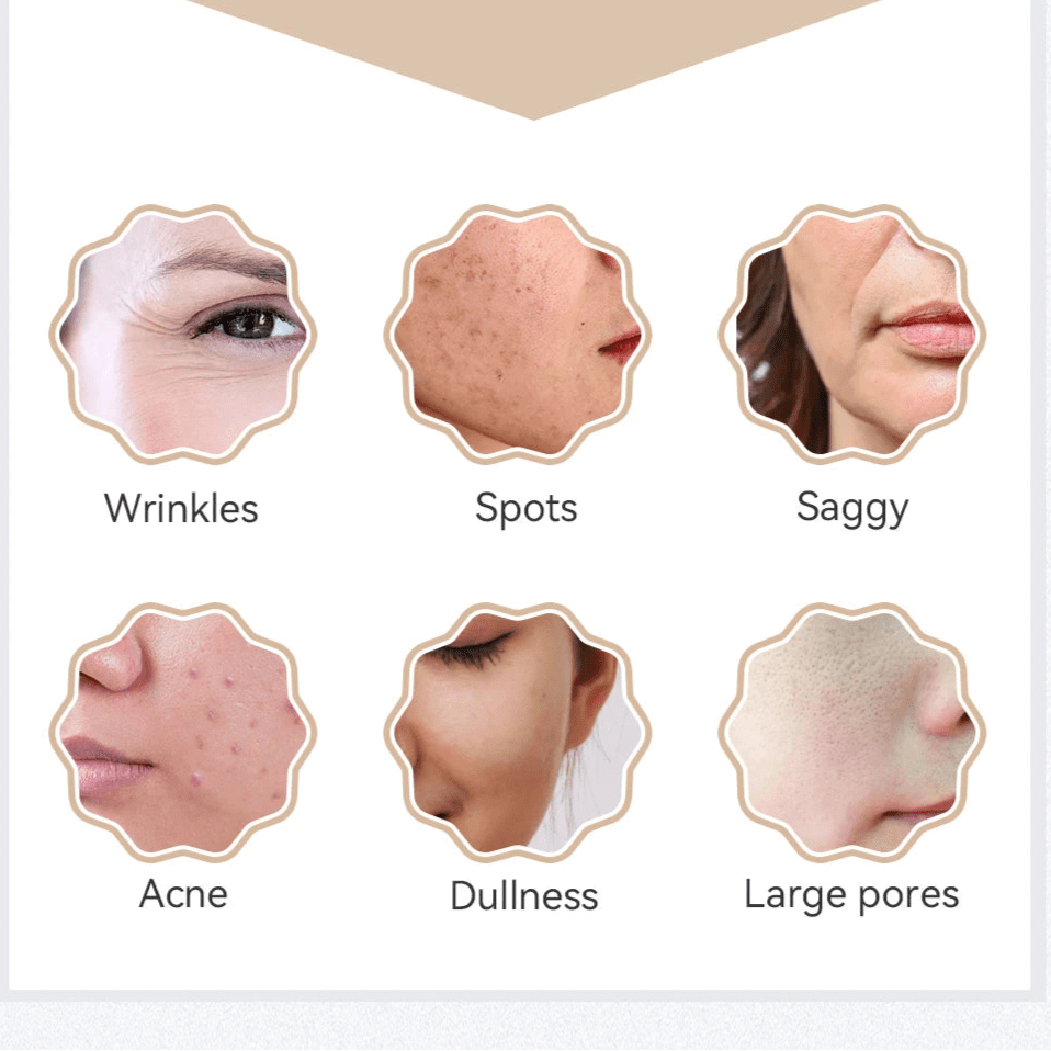 Facial LED Mask – Anti - Aging Rejuvenation Skin Brightening Photon Heating Mask - InzysJointRelief