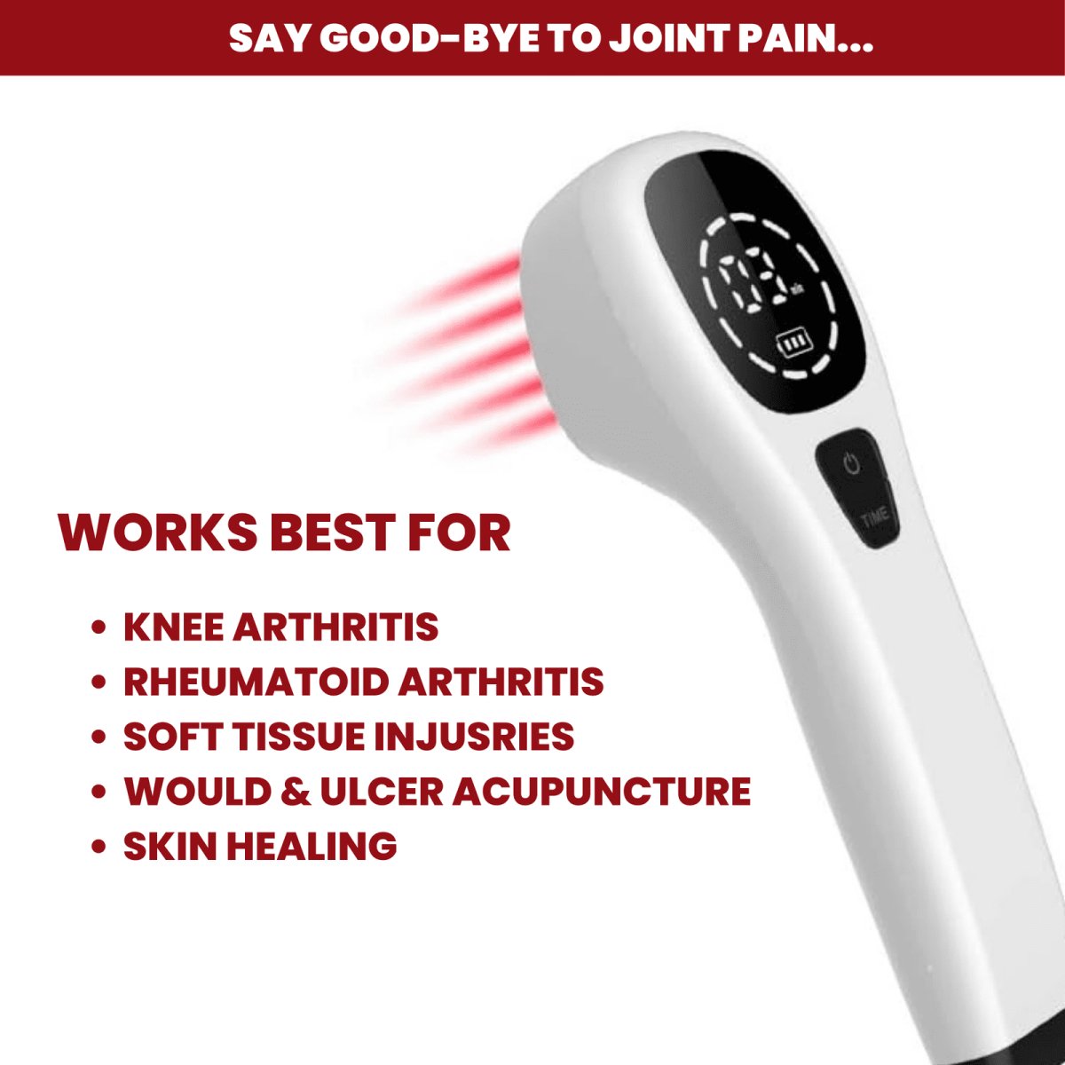 InzysJointRelief - Cold Laser Red Light Therapy Device - InzysJointRelief