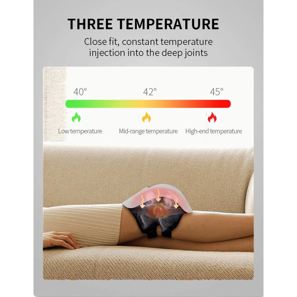 InzysJointRelief - Infrared Therapy Electric Knee Massager With Heating - InzysJointRelief