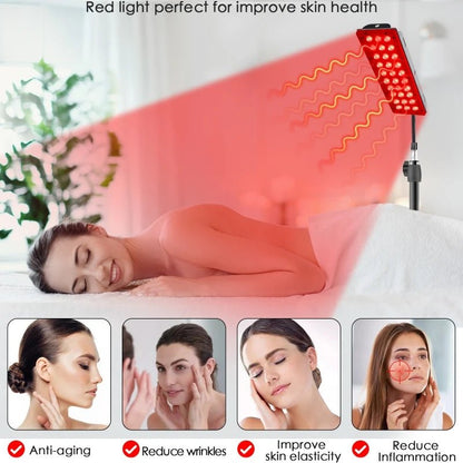 LED Red Light Therapy Lamp for Full Body & Face, Near Infrared Heat for Muscle & Joint Relief, Skin & Beauty Wellness Device