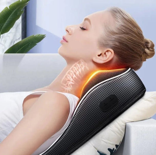 InzysJointRelief - Shiatsu Neck & Lower Back Massager Cushion With Vibration - InzysJointRelief