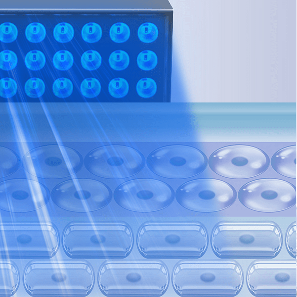 InzysJointRelief - Solarium Tanning Panel for Face & Body – 45W, 225 Blue Light Cold Laser LEDs - InzysJointRelief