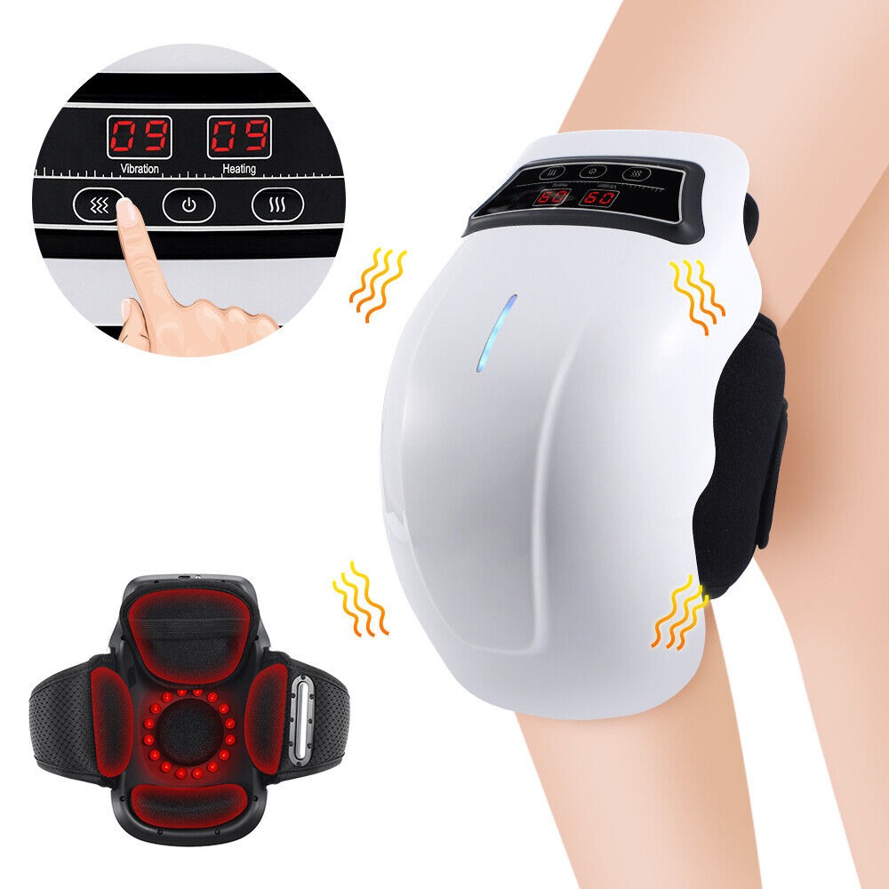 Knee Massager,Red Infrared Heat and Vibration Knee Pain Relief
