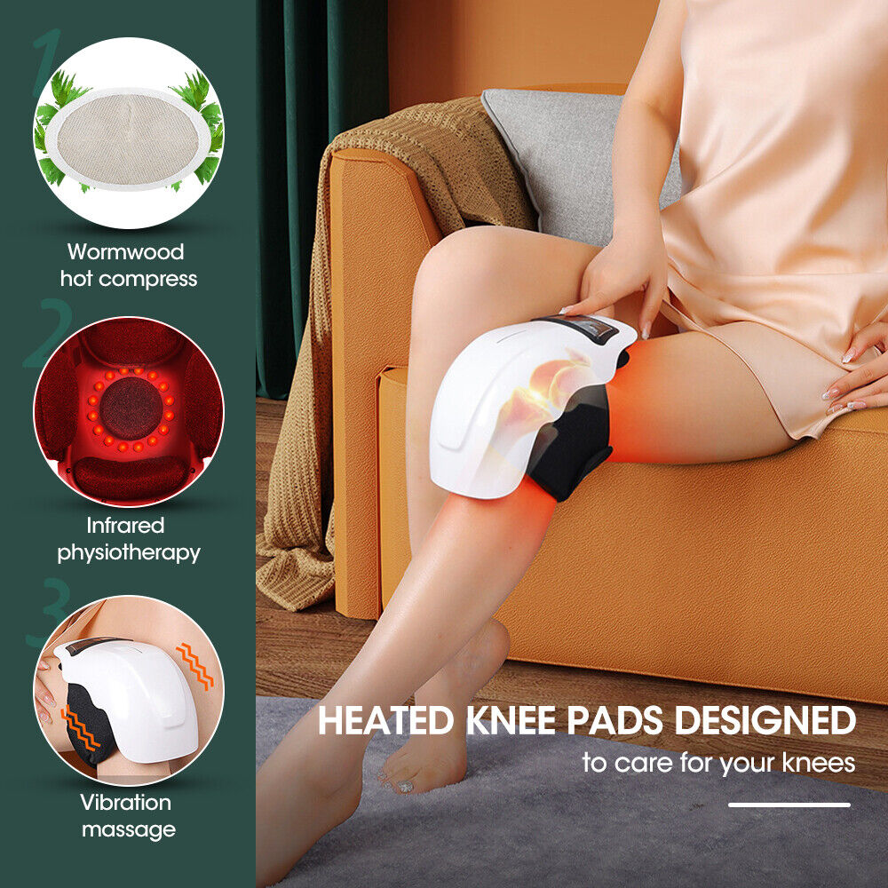Electric Heating Vibration Massage Knee Pads