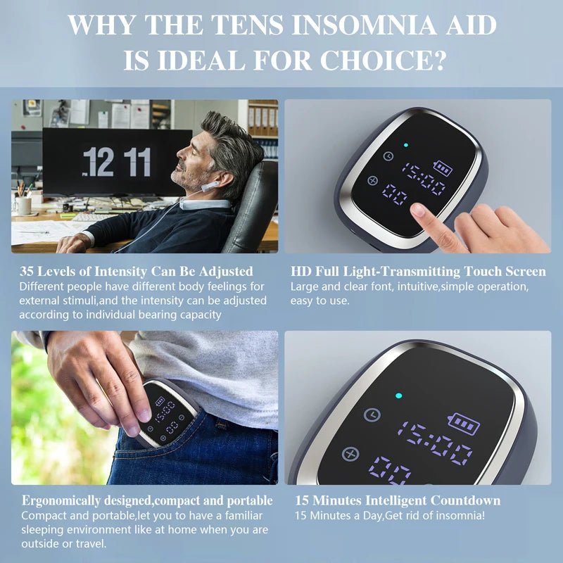 Sleep Aid Device CES Stimulation Therapy Device - InzysJointRelief